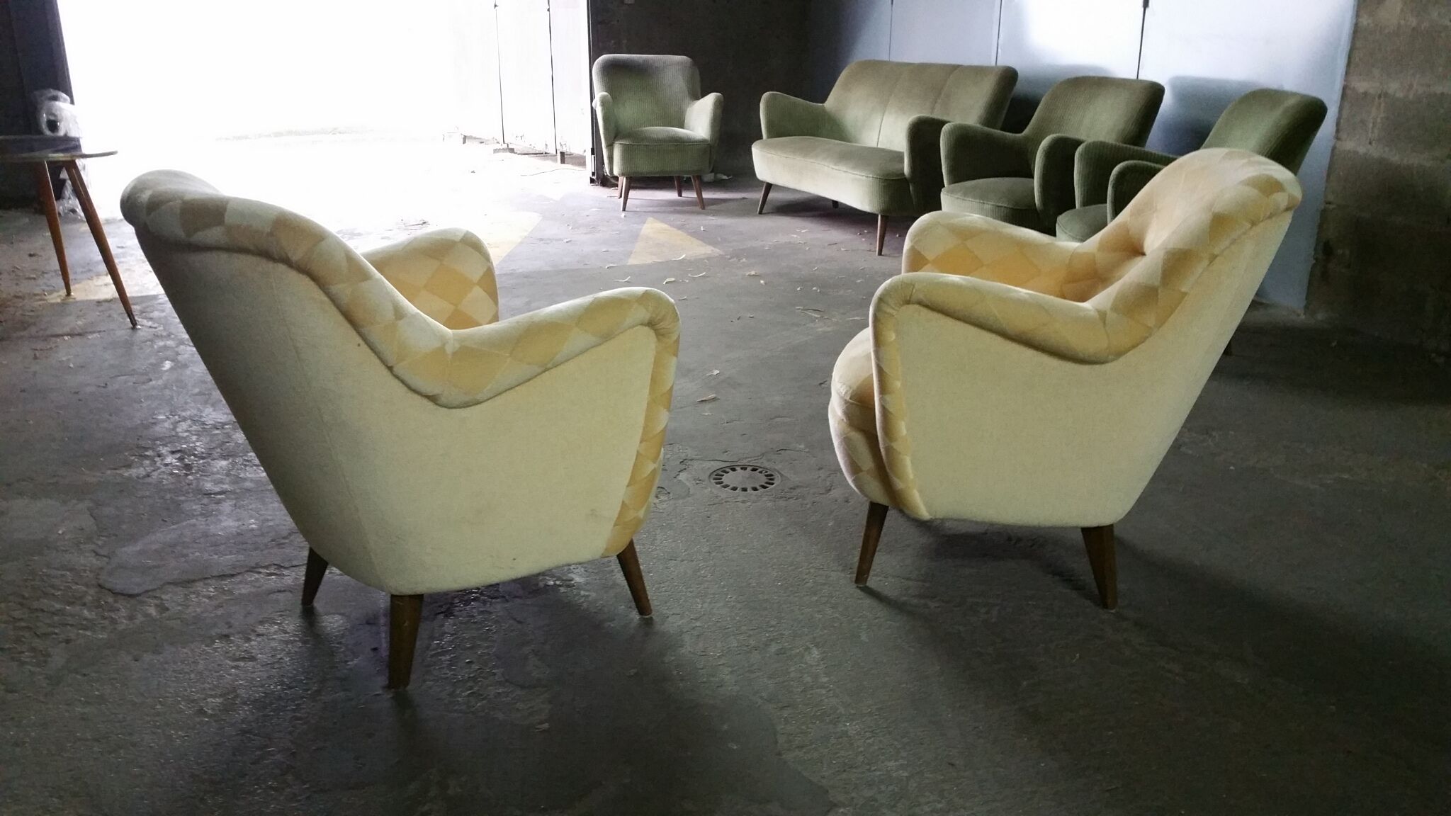 Restored organic year 50-60 club Chair