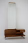 Oak mirror Czechoslovakia 1950s 167x95cm