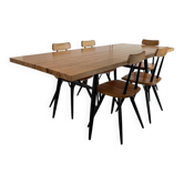 Dining set Ilmari Tapiovaara model Pirrka for Laukaan Puu 1950’s