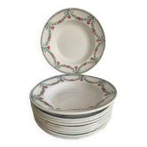 Assiettes creuses Moulin des Loups guirlandes