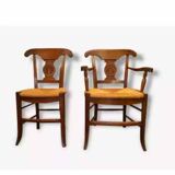 Country armchair + oak chair