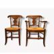 Country armchair + oak chair