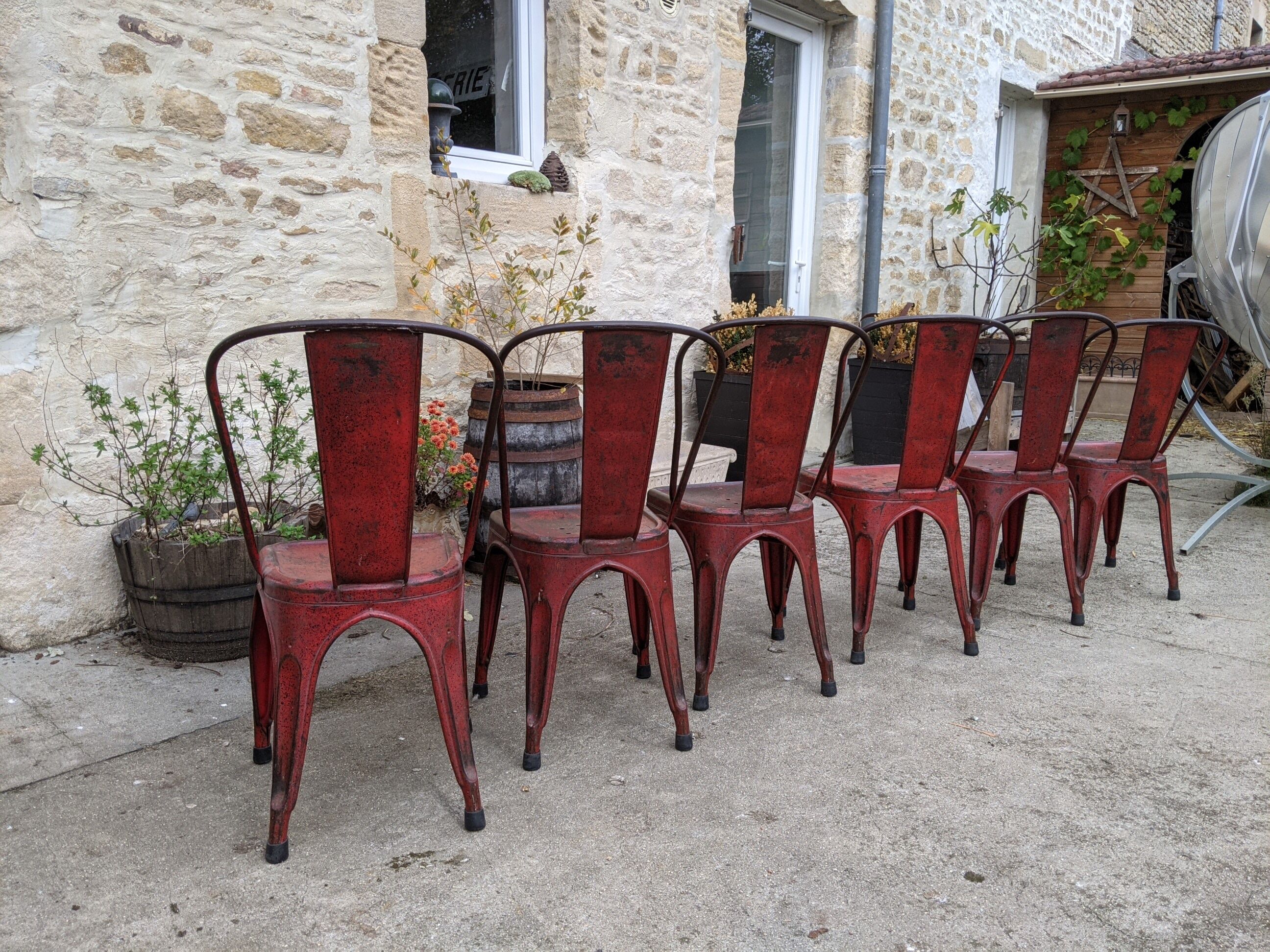 Lot de 6 chaises Tolix modèle A