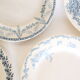 4 assiettes plates mélangées Terre de Fer, Luneville, Creil et Montereau, BFK