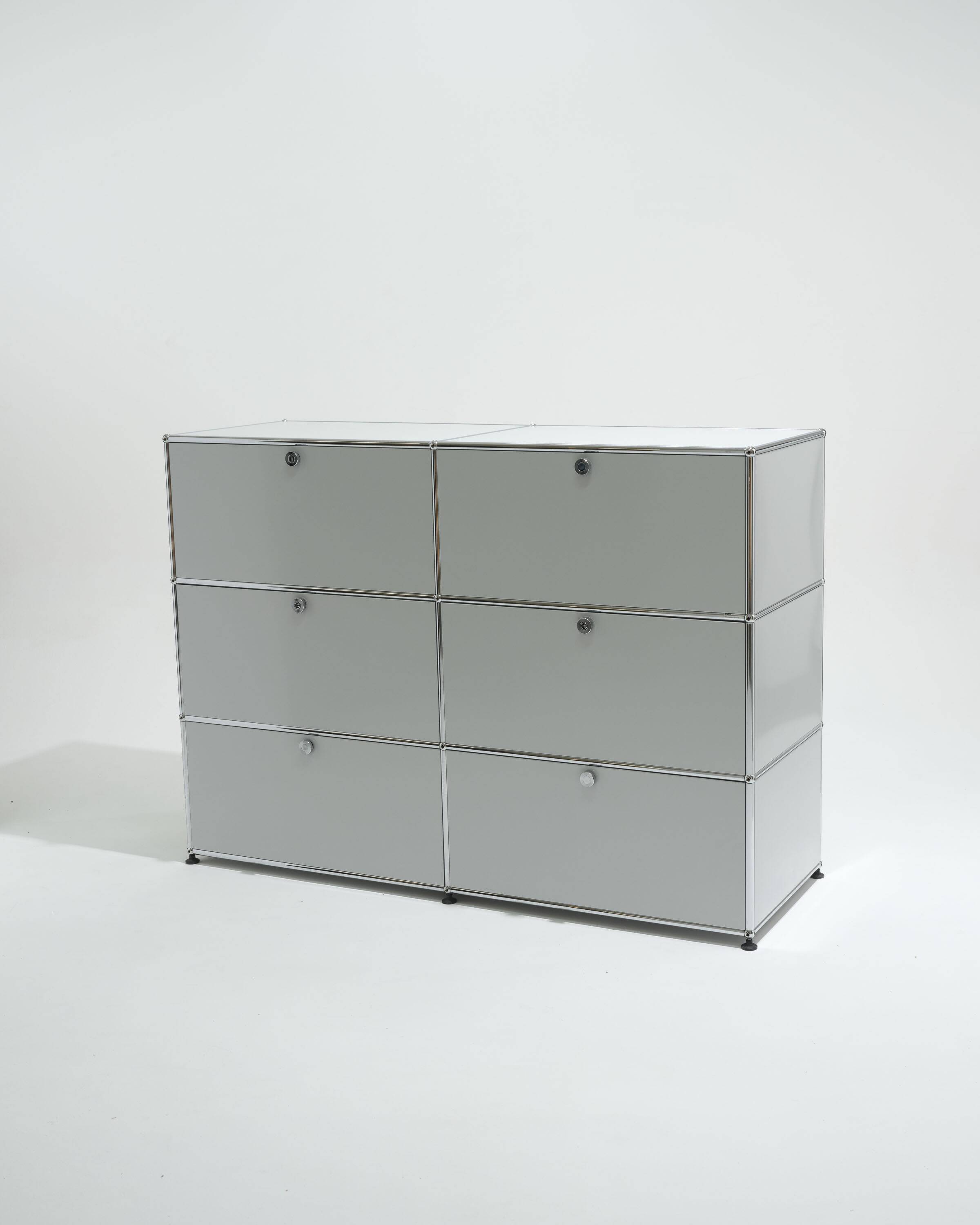USM Haller 6-section metal storage unit, 2000s