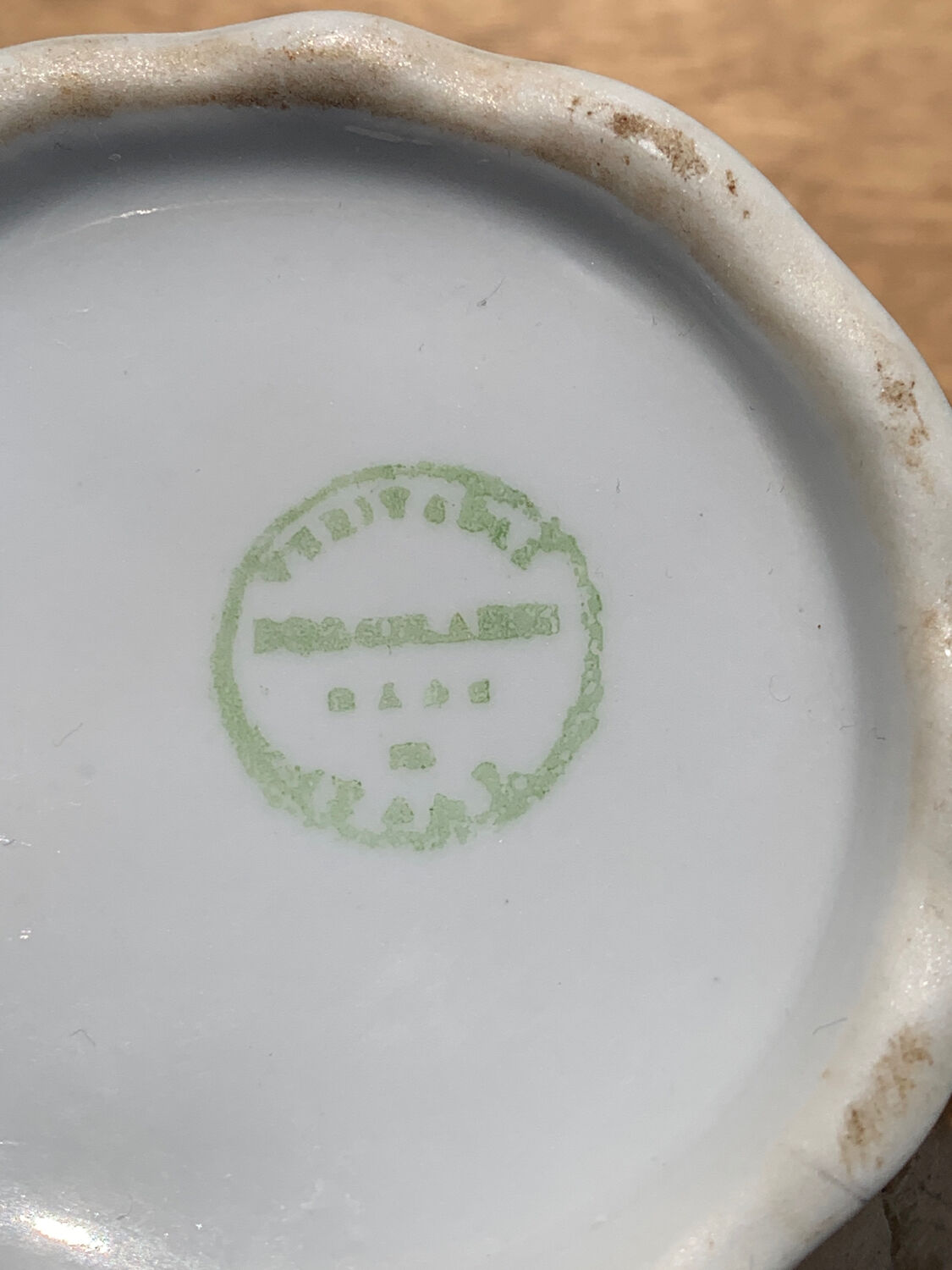 Tea set Italian porcelain gold color