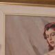 Original French oil on canvas – “Woman Portrait” by Philippe de Rougemont – vintage & framed – 72.5 × 64 cm (28.5" × 25.2")