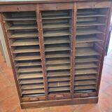 Solid oak triple curtain binder