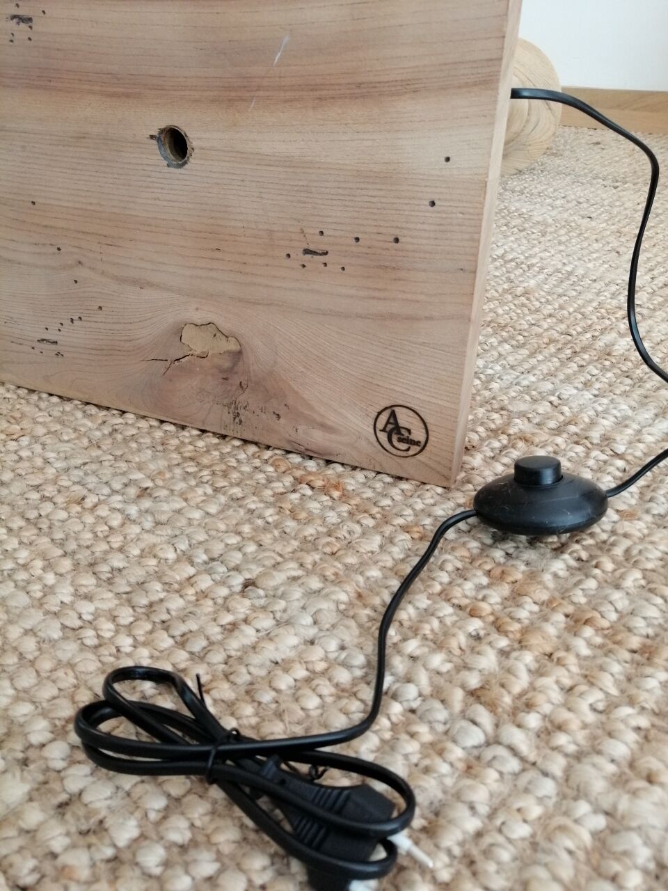 Vintage wooden floor lamp revisited