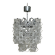 Hexagonal glass Cascade chandelier attributed to Av Mazzega, 1970s.
