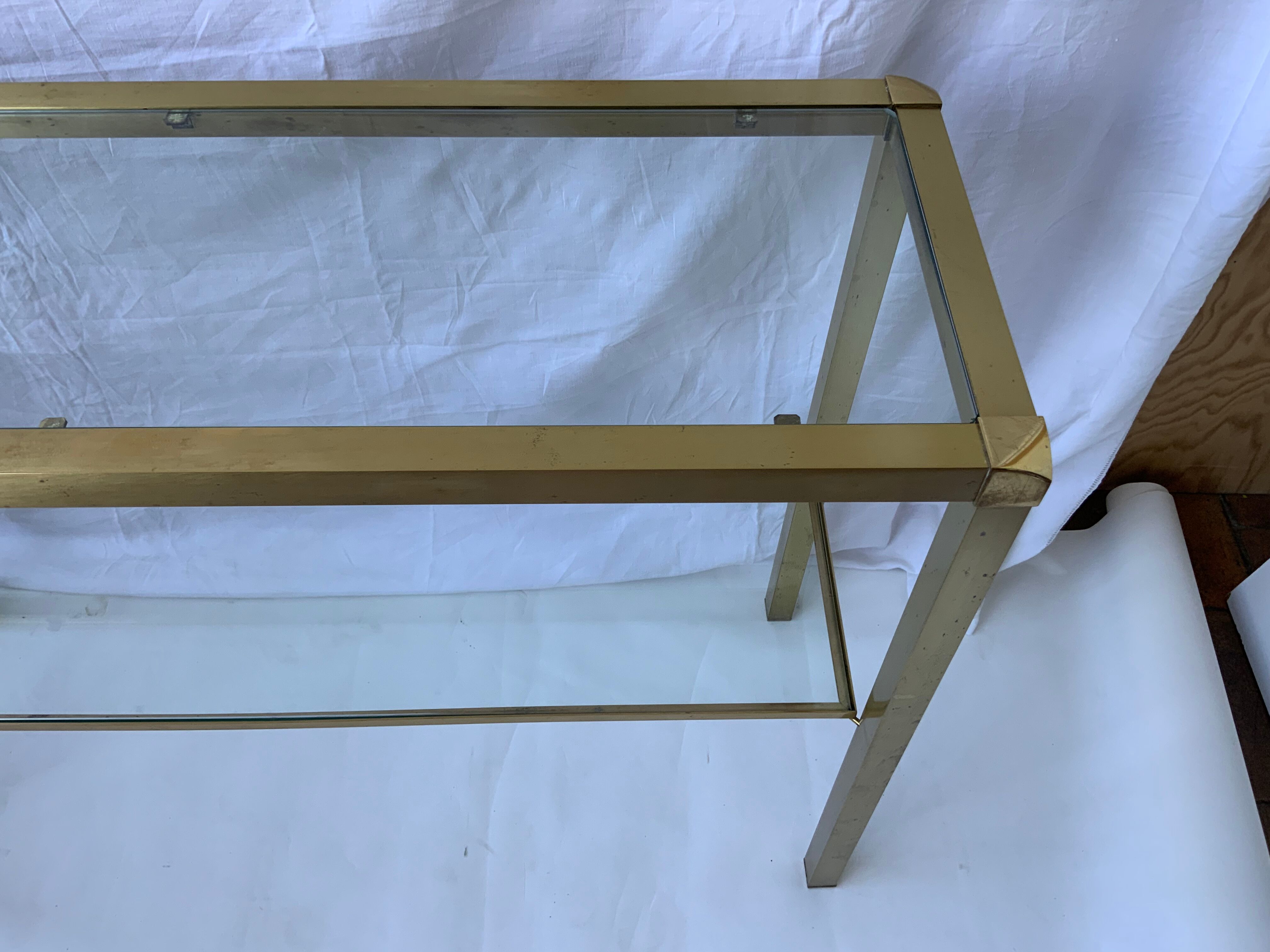 Brass console