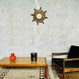 Vintage light wood coffee table from the 1960s