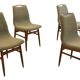 Set of 4 dining chairs 'Burgerwei' - new upholstery