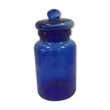 Vintage cobalt blue glass pot
