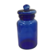 Vintage cobalt blue glass pot