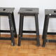 Black oak stool 460mm