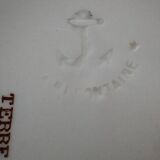 Sanejouand & Graves Clairefontaine plate, polychrome Tavia decoration