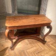 Art Nouveau Italian Wooden Console Table