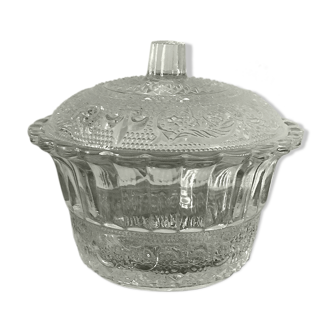 Sugar candy with chissed glass