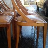 six Art Deco-era gondola chairs