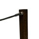 Vintage armchair solid wenge design 60s leather armrests design