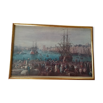 Port of Marseille painting