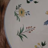 Faience dish from Gien Birds of Paradise