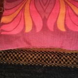 Vintage flower power/psychedelic cushion - 1970s