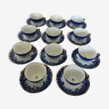 Lot 11 coffee cups porcelain Alba Julia Romania