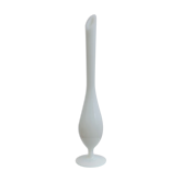 Vase soliflor blanc laiteux nacré