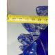 Rostrato blue murano glass vase
