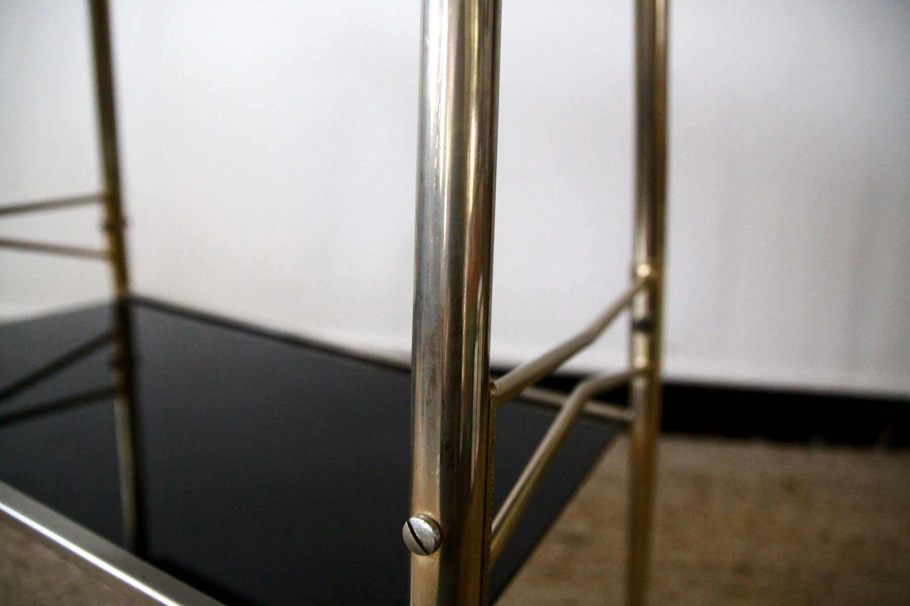 Vintage black and gold service