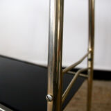 Vintage black and gold service