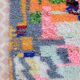 Modern multicolor boujad berber moroccan rug