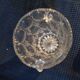 Glass ice bucket press vintage mold old diamond cut 1900