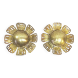 Svend Aage Holm, Paire d'Appliques Scandinaves "flower", 1960