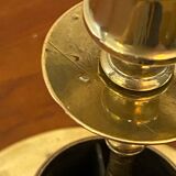 Compartmentalised brass candlestick