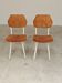 Pair of chairs ex Czechoslovakia TON Thonet White and waxed wood