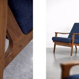 Vintage Mid-Century Australian Modern Teak Sofa & Armchairs by Parker Furniture