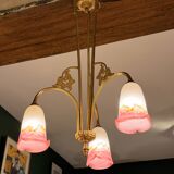 Gilded bronze lustre and glass paste – Müller Frères, Lunéville, circa 192.