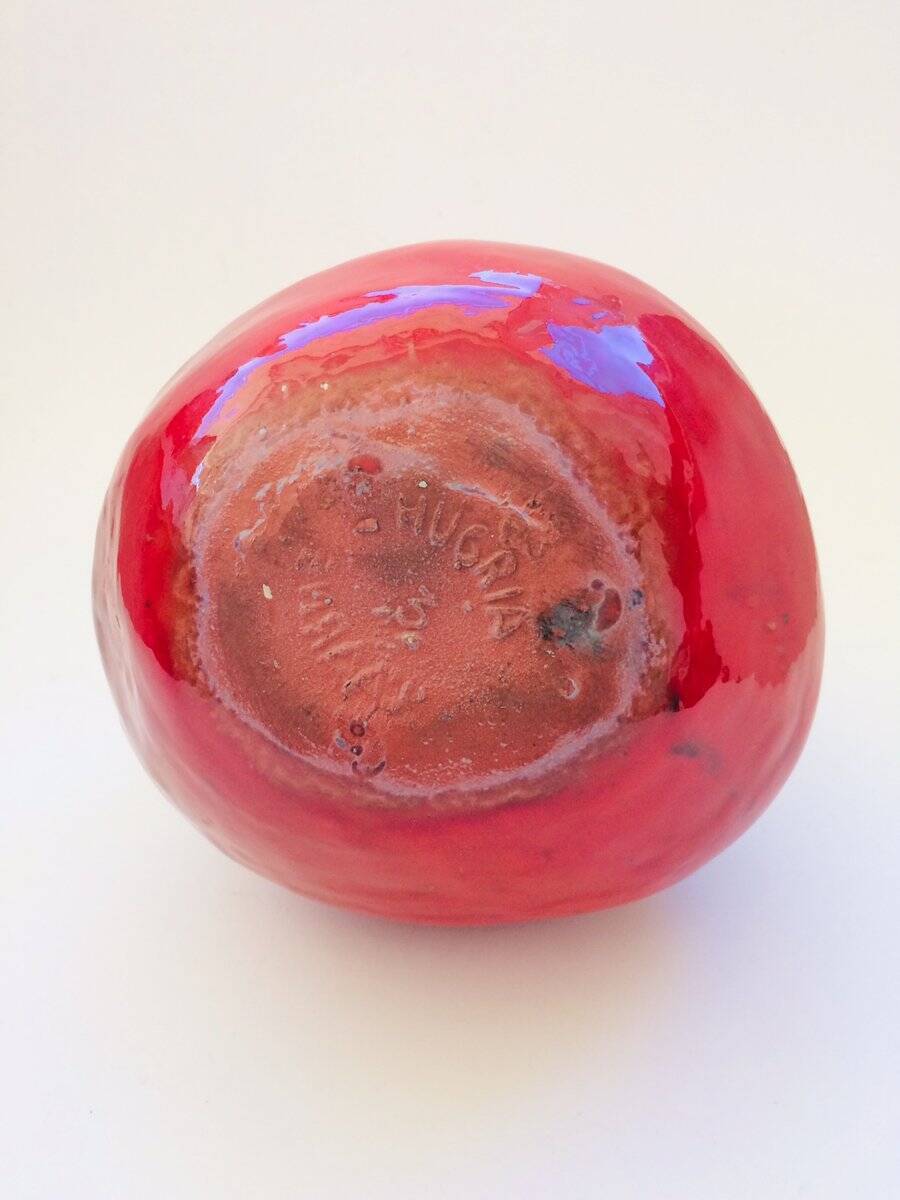 Belgian pottery spout vase by Hugria, 1960s