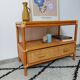 Commode rotin cannage vintage