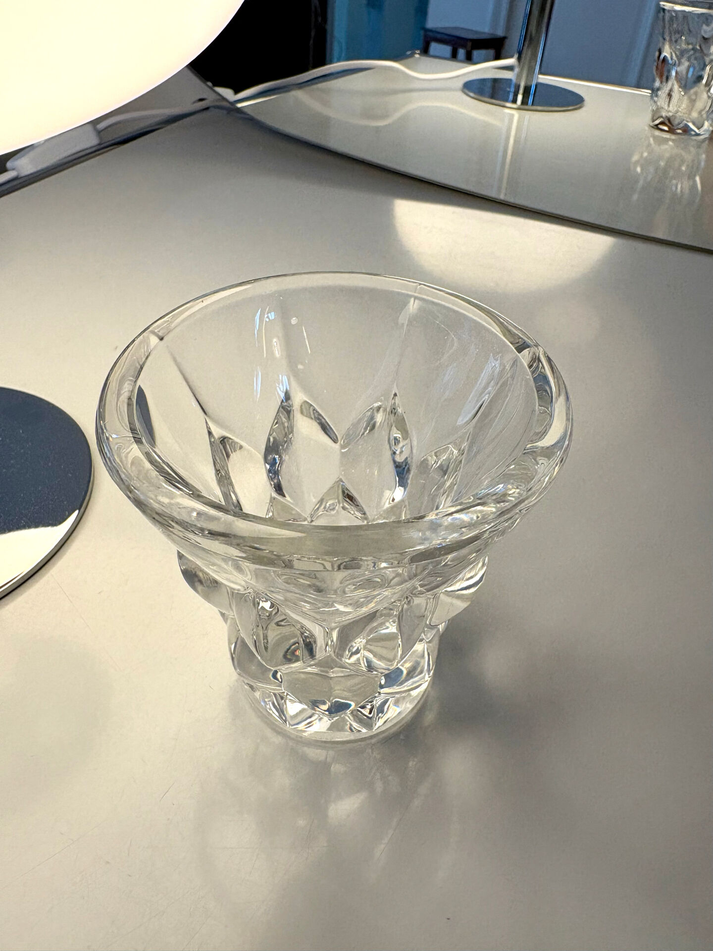 Vase « Villers » en cristal Val Saint Lambert – 1962