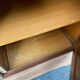 Louis Philippe rustic buffet, vintage, renovated in wood from the 1960s.