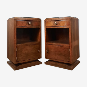 Pair of Art Deco style bedside tables