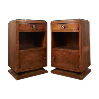 Pair of Art Deco style bedside tables
