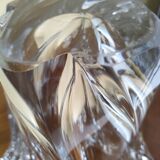Set of Daum crystal vases and candle holders