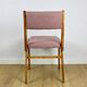 Vintage fuchsia boucle chairs - set of 6
