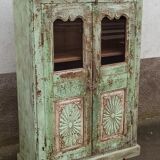 Green patinated glass cabinet