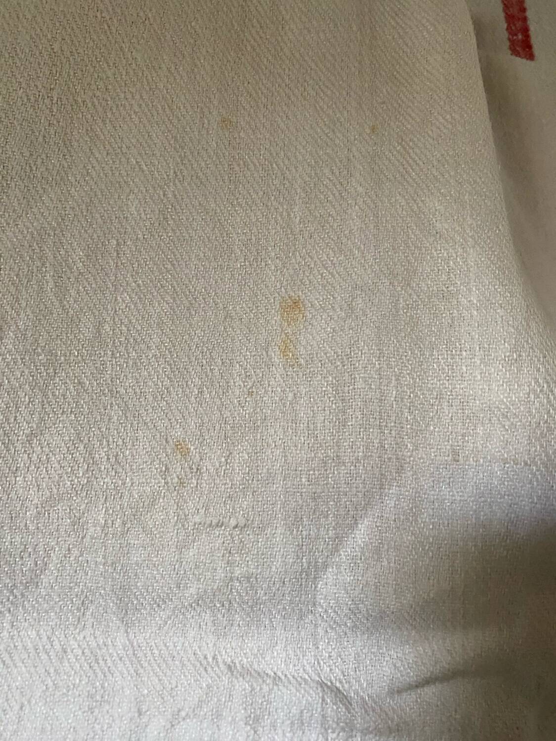 2 large country tea towels in rustic hemp.
